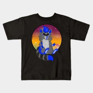 Blue raccoon Kids T-Shirt